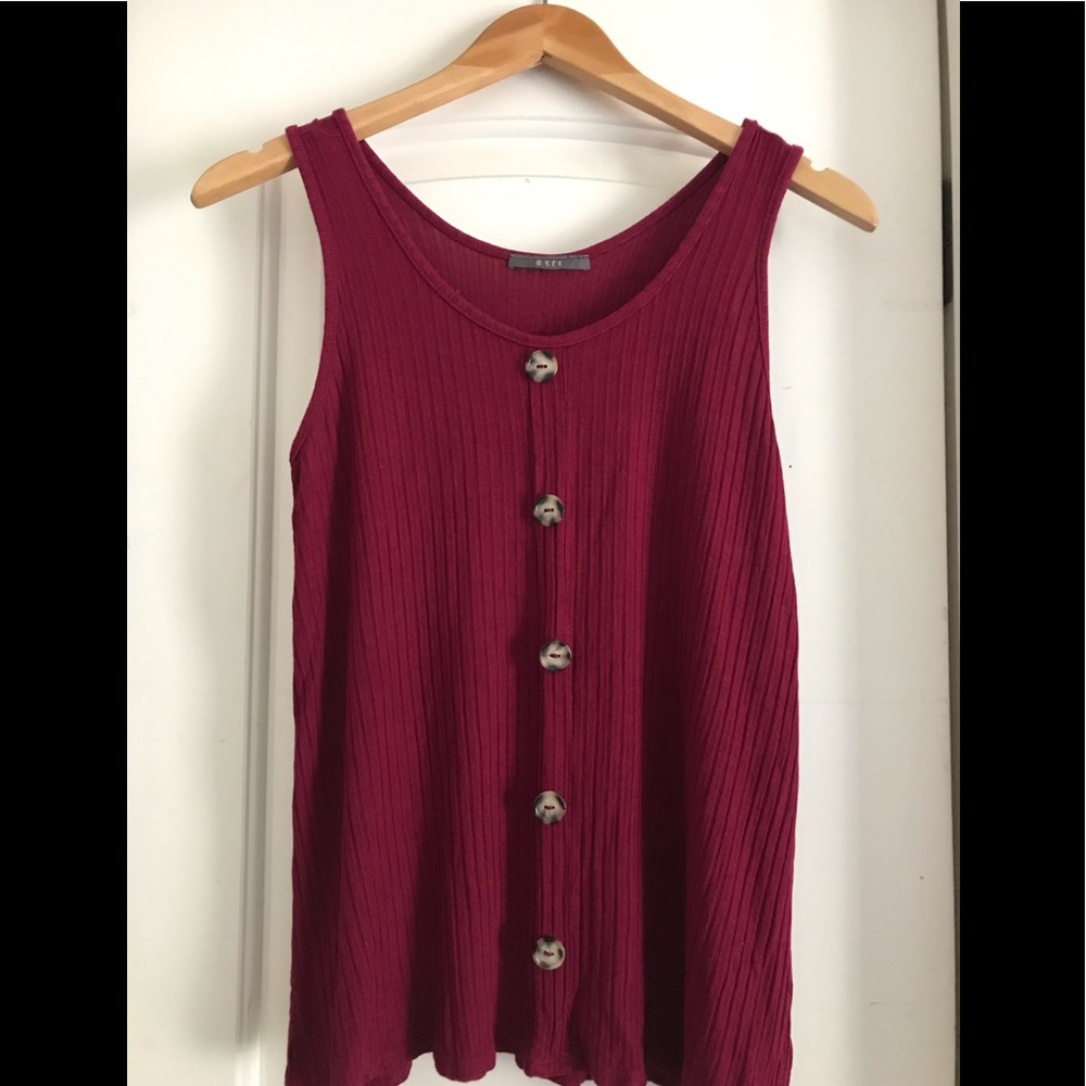 BUTTON DOWN MATERNITY TANK ✨